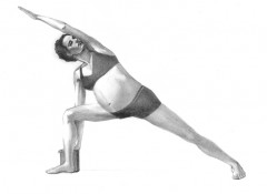 Pregnant Parsva Konasana